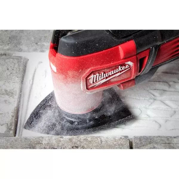 Milwaukee 3 in. Bi-Metal Universal Fit Hybrid Carbide Grit 2-in-1 Blade for Tile Work Oscillating Multi-Tool Blade (1-Piece)