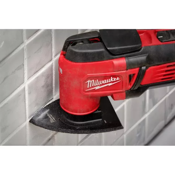 Milwaukee 3 in. Bi-Metal Universal Fit Hybrid Carbide Grit 2-in-1 Blade for Tile Work Oscillating Multi-Tool Blade (1-Piece)