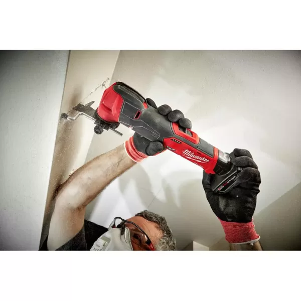 Milwaukee M12 FUEL 12-Volt Lithium-Ion Cordless Oscillating Multi-Tool and HACKZALL with two 3.0 Ah Batteries