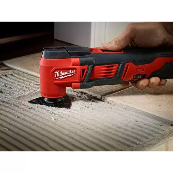 Milwaukee M18 18-Volt Lithium-Ion Cordless Oscillating Multi-Tool Kit w/(2) 3.0Ah Batteries, Accessories, Charger, Bag