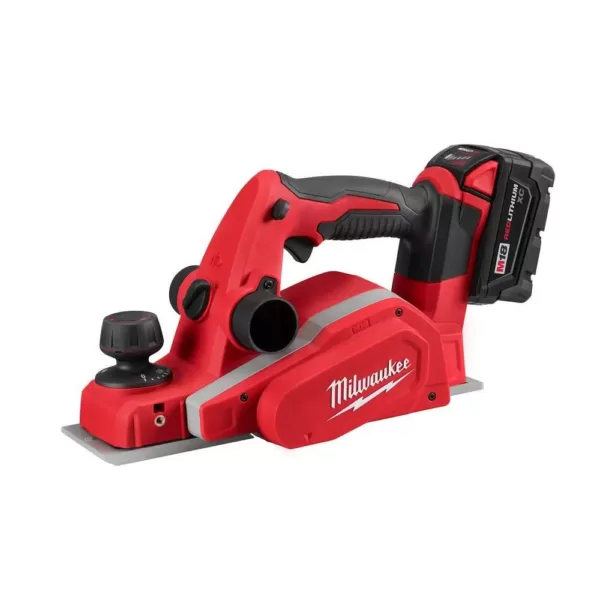 Milwaukee M18 18-Volt Lithium-Ion 3-1/4 in. Cordless Planer Kit with One 3.0 Ah Batteries, Charger, Tool Bag