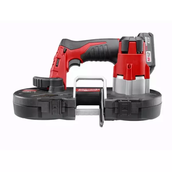 Milwaukee M12 12-Volt Lithium-Ion Cordless Sub-Compact Band Saw XC Kit with M12 LED Flood Light