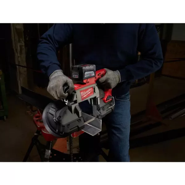 Milwaukee M18 FUEL 18-Volt Lithium-Ion Brushless Cordless Deep Cut Band Saw Kit  W/(2) 9.0Ah Batteries, Rapid Charger & Hard Case