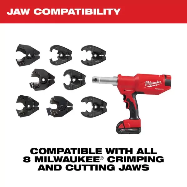 Milwaukee M18 18-Volt Lithium-Ion Cordless FORCE LOGIC 6-Ton Pistol Utility Crimping (Tool-Only)