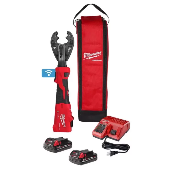 Milwaukee M18 18-Volt Lithium-Ion Cordless FORCE LOGIC 6-Ton Utility Crimping Kit with BG-D3 Jaw