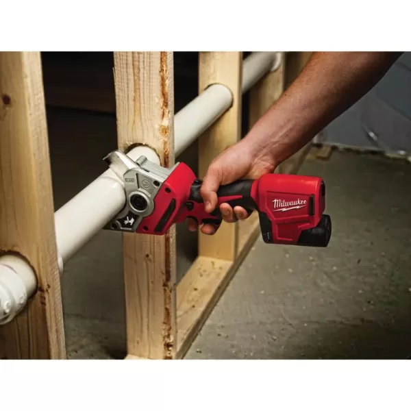 Milwaukee M12 12-Volt Lithium-Ion Cordless PVC Shear Kit W/ Free 6.0ah Battery