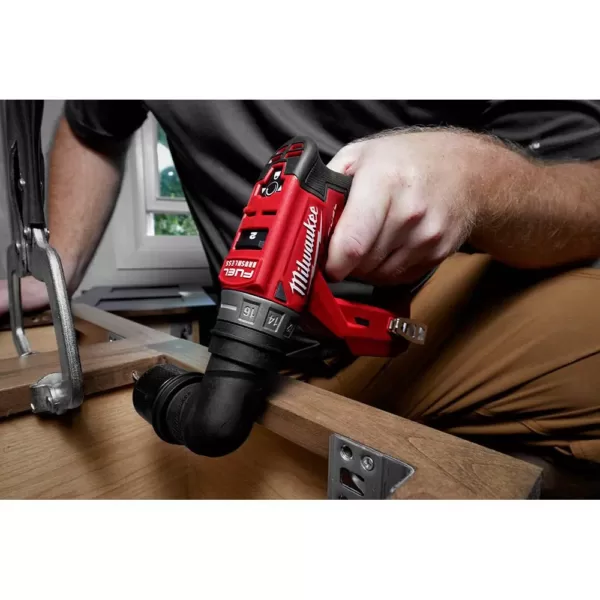 Milwaukee M12 FUEL 12-Volt Lithium-Ion Brushless Cordless 4-in-1 Installation 3/8 in. Drill Driver Kit with 4-Tool Heads