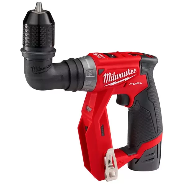 Milwaukee M12 FUEL 12-Volt Lithium-Ion Brushless Cordless 4-in-1 Installation 3/8 in. Drill Driver Kit with M12 Hackzall