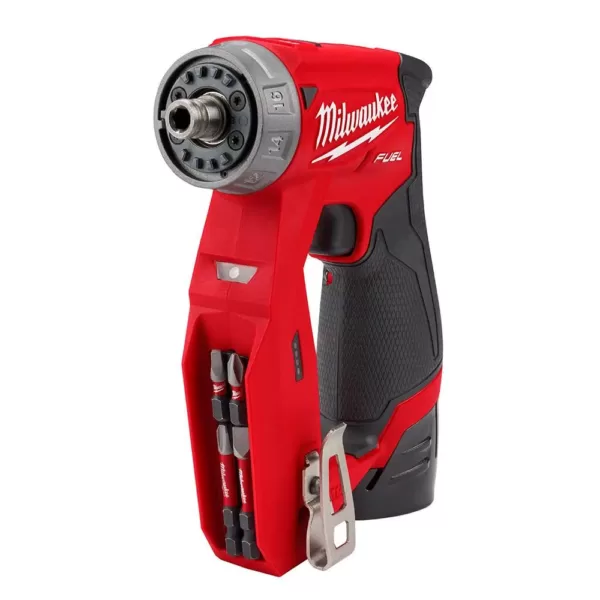 Milwaukee M12 FUEL 12-Volt Lithium-Ion Brushless Cordless 4-in-1 Installation 3/8 in. Drill Driver Kit with M12 Hackzall