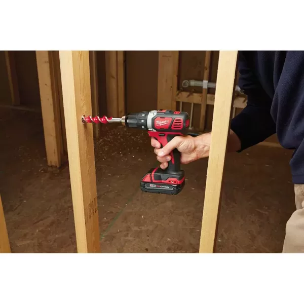 Milwaukee M18 18-Volt Lithium-Ion Cordless 1/2 in. Drill Driver Kit W/ (1) 3.0Ah Battery, Charger & Bag