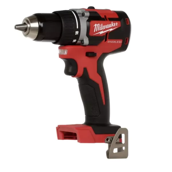 Milwaukee M18 18-Volt Lithium-Ion Brushless Cordless 1/2 in. Compact Drill/Driver (Tool-Only)