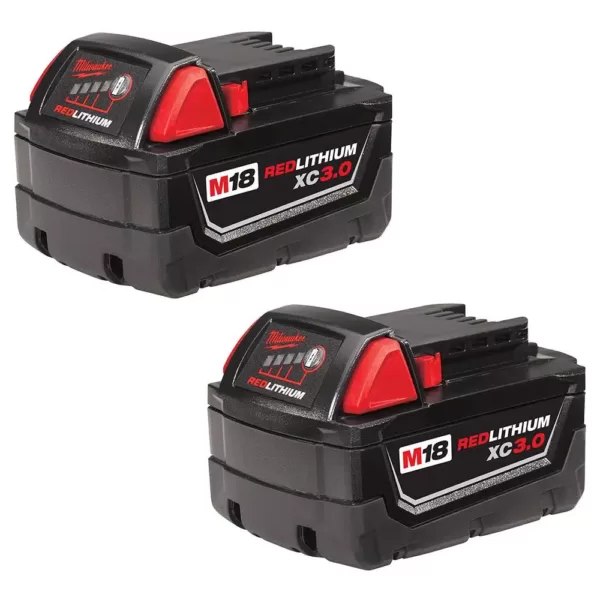 Milwaukee M18 18-Volt Lithium-Ion XC Extended Capacity Battery Pack 3.0Ah (2-Pack)