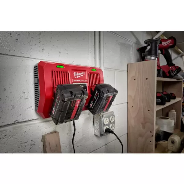 Milwaukee M18 18-Volt Lithium-Ion Dual Bay Rapid Battery Charger