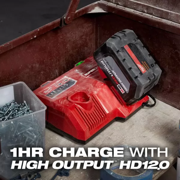 Milwaukee M12 and M18 12-Volt/18-Volt Lithium-Ion Multi-Voltage Super Charger Battery Charger