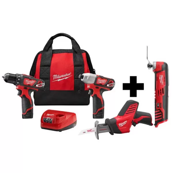 Milwaukee M12 12-Volt Lithium-Ion Cordless Combo Kit (3-Tool) with M12 Multi-Tool