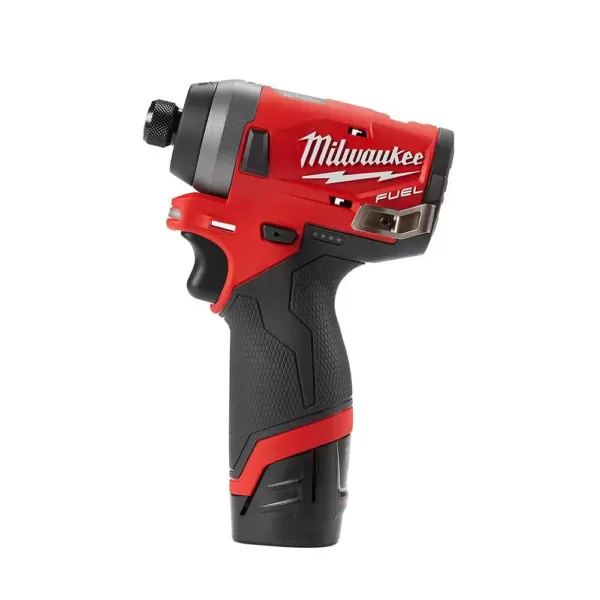 Milwaukee M12 FUEL 12-Volt Li-Ion Brushless Cordless Hammer Drill and Impact Driver Combo Kit (2-Tool)W/ Free M12 HACKZALL