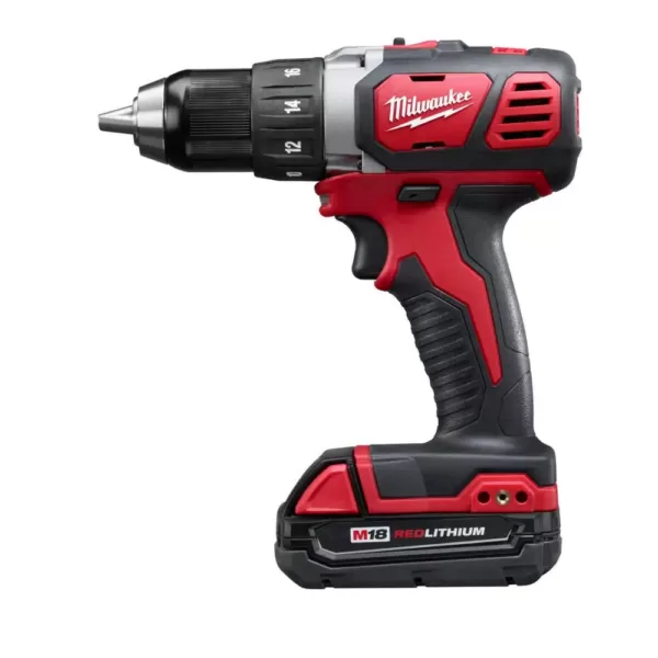 Milwaukee M18 18-Volt Lithium-Ion Cordless Drill Driver/Impact Driver Combo Kit (2-Tool) w/(2) 1.5Ah Batteries, Charger, Tool Bag