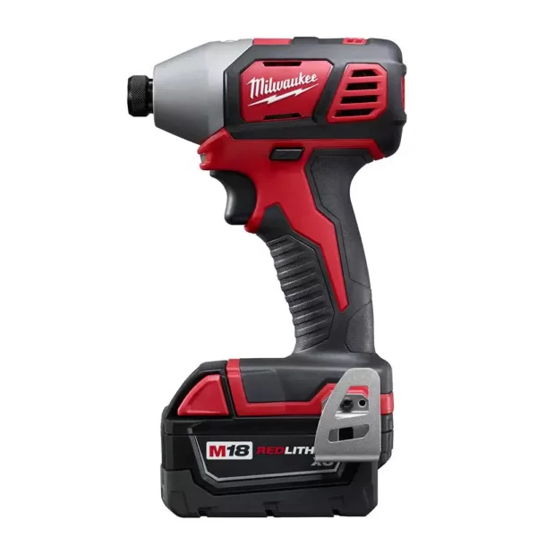 Milwaukee M18 18-Volt Lithium-Ion Cordless Combo Tool Kit (4-Tool) w/(2) 3.0Ah Batteries, (1) Charger, (1) Tool Bag