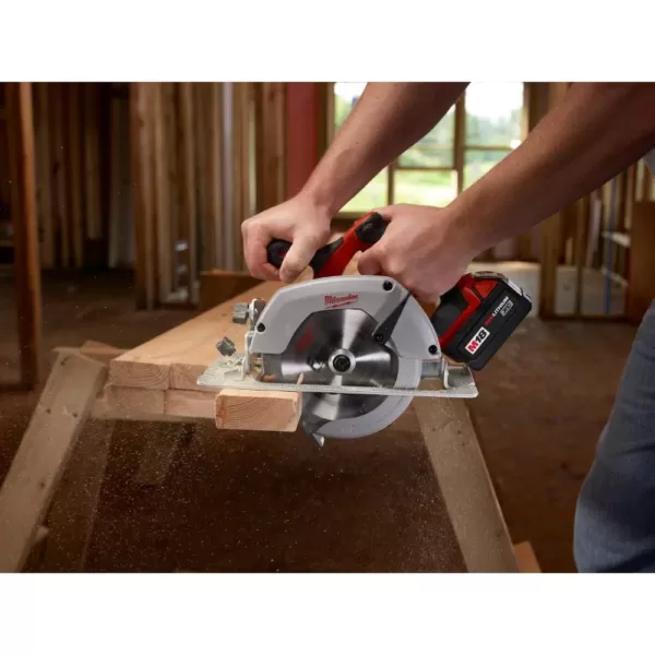 Milwaukee M18 18-Volt Lithium-Ion Brushless Cordless Hammer Drill and Impact Combo Kit with M18 6-1/2 in. Circular Saw