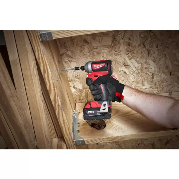 Milwaukee M18 18-Volt Lithium-Ion Brushless Cordless Hammer Drill/Impact/Reciprocating Saw Combo Kit (3-Tool) with 4-Batteries