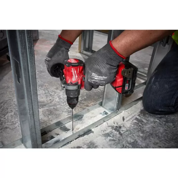 Milwaukee M18 FUEL 18-Volt Lithium-Ion Brushless Cordless Hammer Drill Driver/SDS Rotary Hammer/ Impact Driver with 4-Batteries