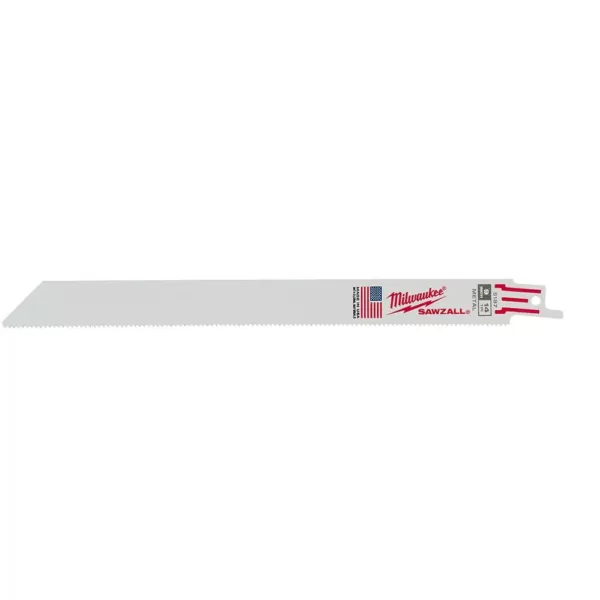 Milwaukee 9 in. 14 Teeth per in. Medium Metal Cutting SAWZALL Reciprocating Saw Blades (5 Pack)