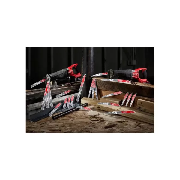 Milwaukee 6 in. 24 Teeth per in. Thin Metal Cutting SAWZALL Reciprocating Saw Blades (100 Pack)