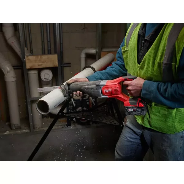 Milwaukee M18 18-Volt Lithium-Ion Cordless SAWZALL Reciprocating Saw W/(2) 3.0Ah Batteries, Charger, Hard Case