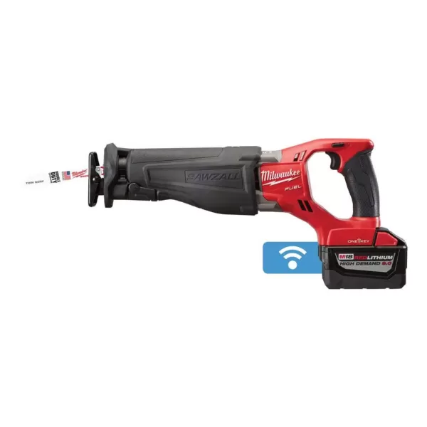 Milwaukee M18 FUEL ONE-KEY 18-Volt Lithium-Ion Brushless Cordless SAWZALL Reciprocating Saw Kit with Two 9.0Ah Batteries