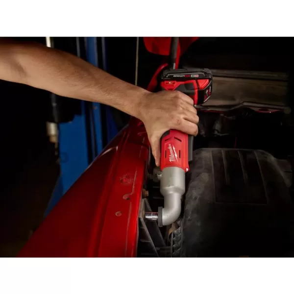 Milwaukee M18 18-Volt Lithium-Ion Cordless 1/4 in. Hex 2-Speed Right Angle Impact Driver (Tool-Only)