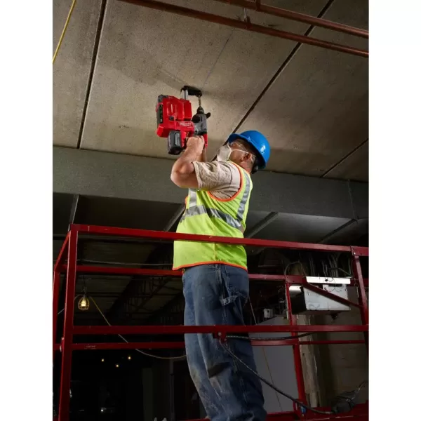 Milwaukee M18 FUEL 18-Volt Lithium-Ion Brushless Cordless 1 in. SDS-Plus Rotary Hammer Kit W/(2) 9.0Ah Batteries, Rapid Charger