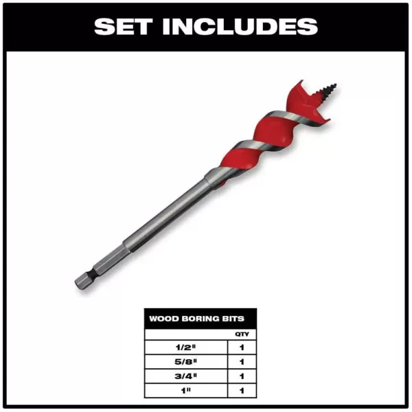 Milwaukee SHOCKWAVE Impact Duty Driver Steel Bit Set with Titanium Drill Bit Set & Reciprocating Saw Blade & Auger Set (90-Piece)