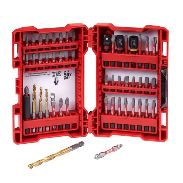 Milwaukee Shockwave Impact Duty Driver Steel Bit Set (50-Piece)