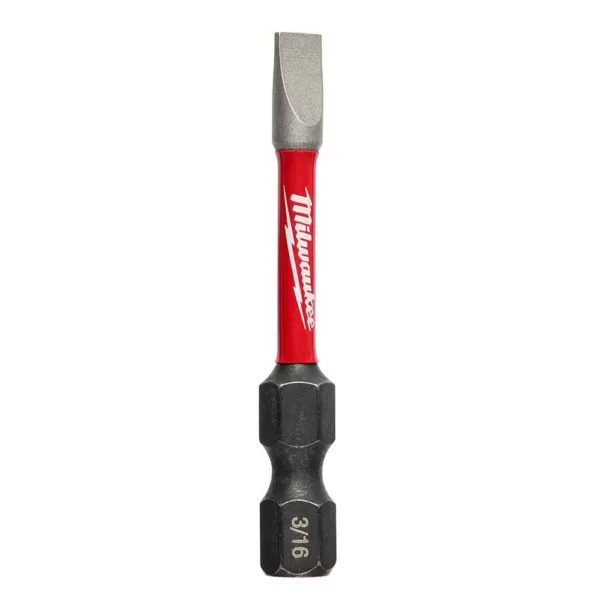 Milwaukee Shockwave Impact Duty 2 in. x 3/16 in. Slotted Steel Power Bit