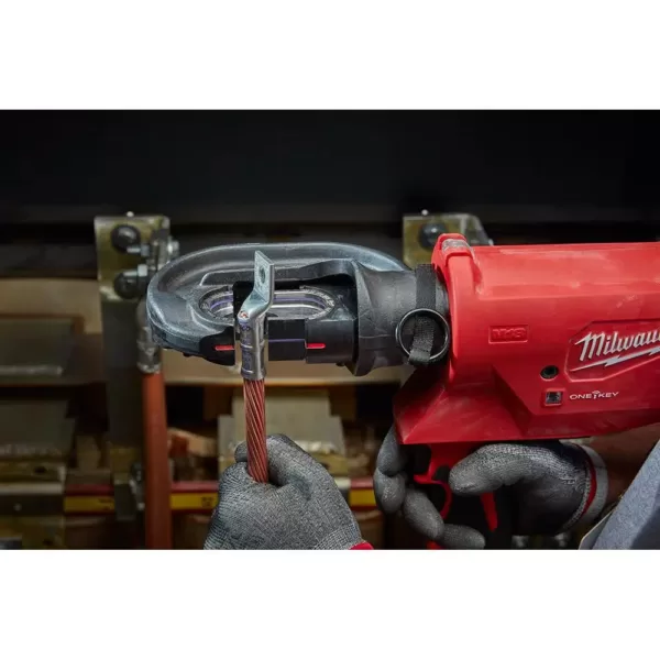 Milwaukee M18 18-Volt Lithium-Ion Cordless FORCE LOGIC 750 MCM Crimper Kit with EXACT #6 750 MCM Cu Dies and M18 FUEL Combo Kit