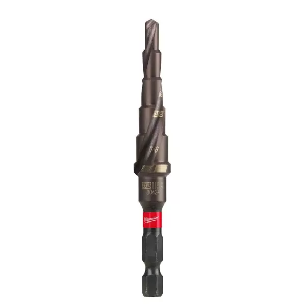 Milwaukee 3/16 in. - 1/2 in. x 1/16 in. #2 Shockwave Impact Duty Titanium Step Bit