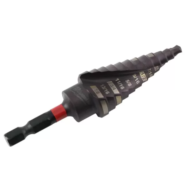 Milwaukee SHOCKWAVE 3/16 in. x 7/8 in. #4 Impact-Duty Titanium Step Bit