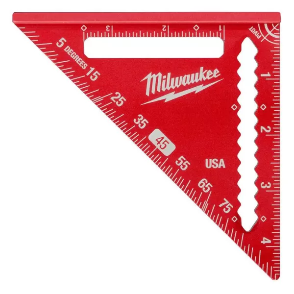 Milwaukee 25 ft. x 1.3 in. W Blade Tape Measure with 14 ft. Standout and 4-1/2 in. Trim Square