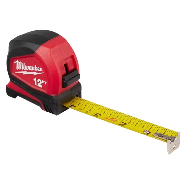 Milwaukee 12 ft. Compact Tape Measure