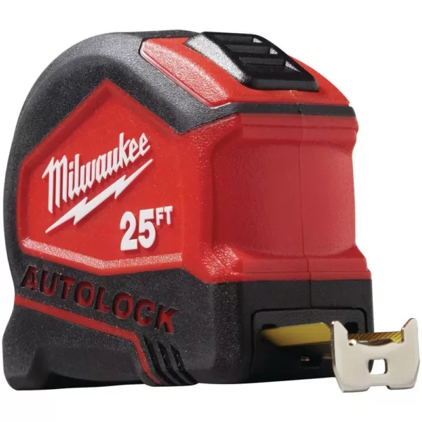 Milwaukee 25 ft. Compact Auto Lock Tape Measure