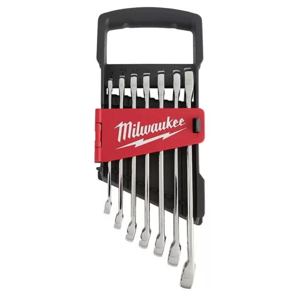 Milwaukee Combination Metric Wrench Mechanics Tool Set (7-Piece)