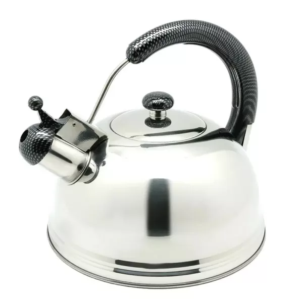 Creative Home Cobra 10.8-Cup Stainless Steel with Whistle Stovetop Tea Kettle