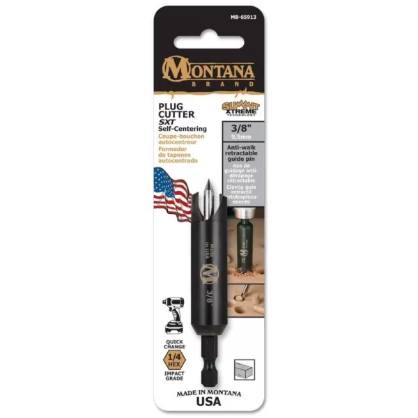 Montana Brand 3/8 in. Self-Centering Plug Cutter