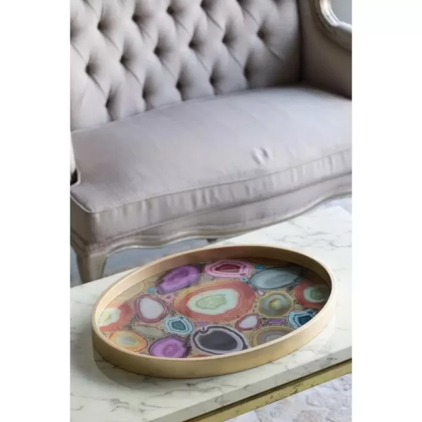 A & B Home Livonia Multi-Color Tray