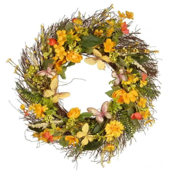 National Tree Company 24 in. Decorative Spring Wreath