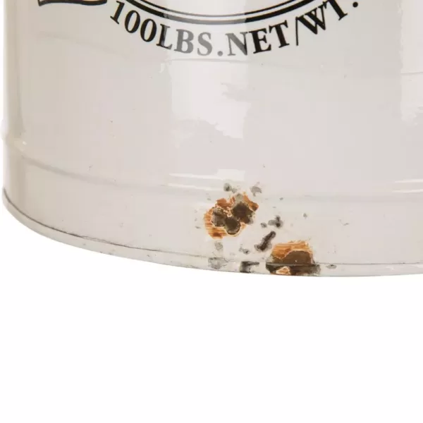 Glitzhome 13 in. H Farmhouse Enamel Metal Canister