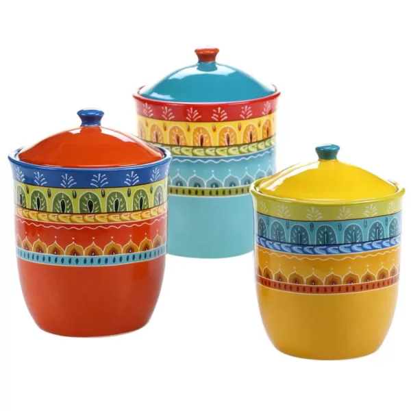 Certified International (3-piece) Valencia Earthenware Canister Set