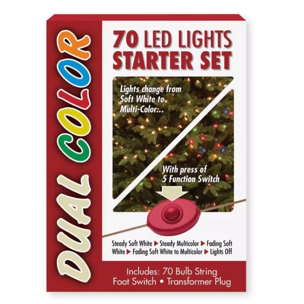 National Tree Company 70 Bulb Dual Color® LED Light String STARTER SET, 10 Function