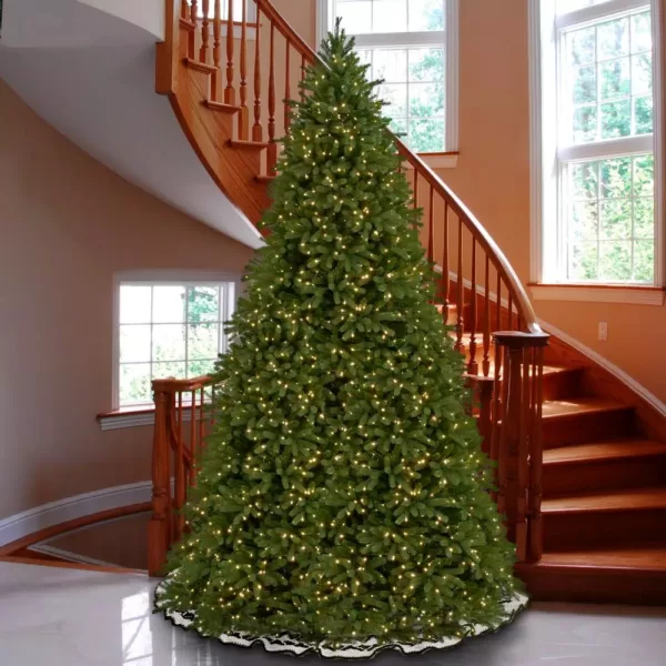 National Tree Company 12 ft. Jersey Fraser Fir Tree with Clear Lights