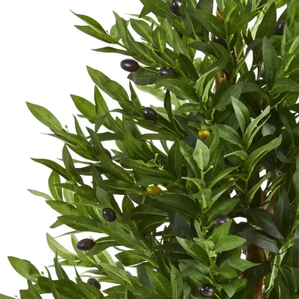 Nearly Natural 35 in. Indoor/Outdoor Olive Cone Topiary Artificial Tree